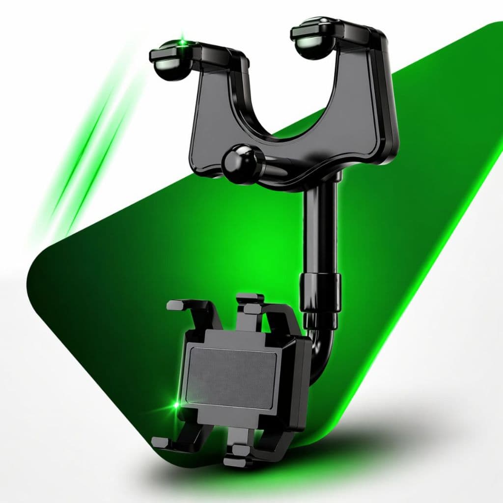 Suporte Veicular Universal Para Celular para carro de espelho Retrovisor Articulado Anti Queda 360° multifuncional