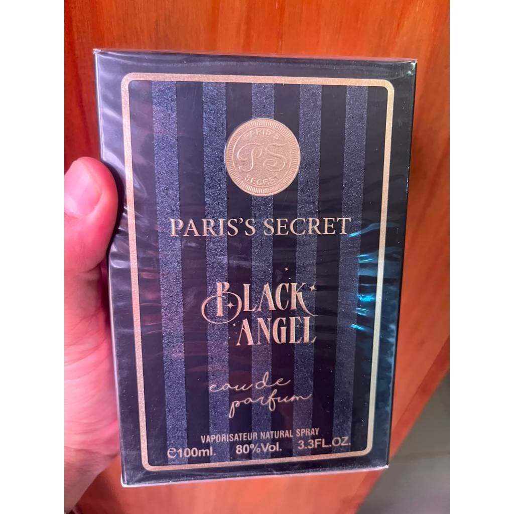 Perfume Feminino Importado Secret Black Angel Paris Corner Original 100ml Gourmand Adocicado Envolvente