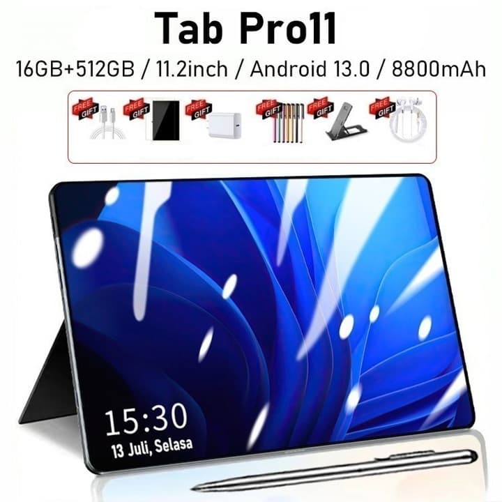 2026 COD Tablet Android original e novo ideal para vendas com 16+1024GB Dual SIM 5G ideal para jogos