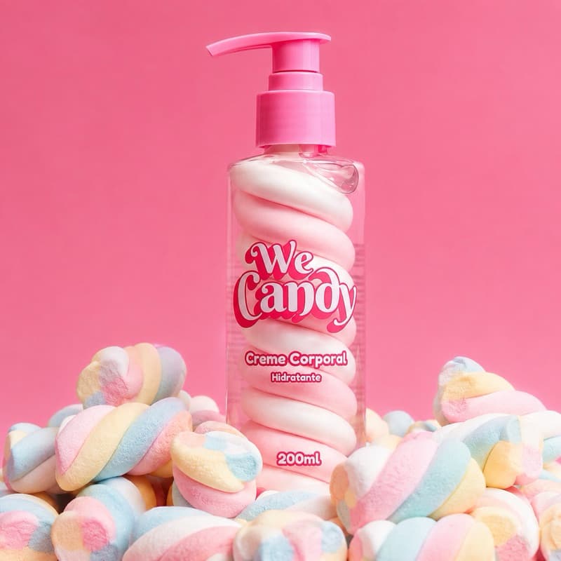 Creme Corporal We Candy 200ml Hidratante Corporal Perfumado Textura Cremosa