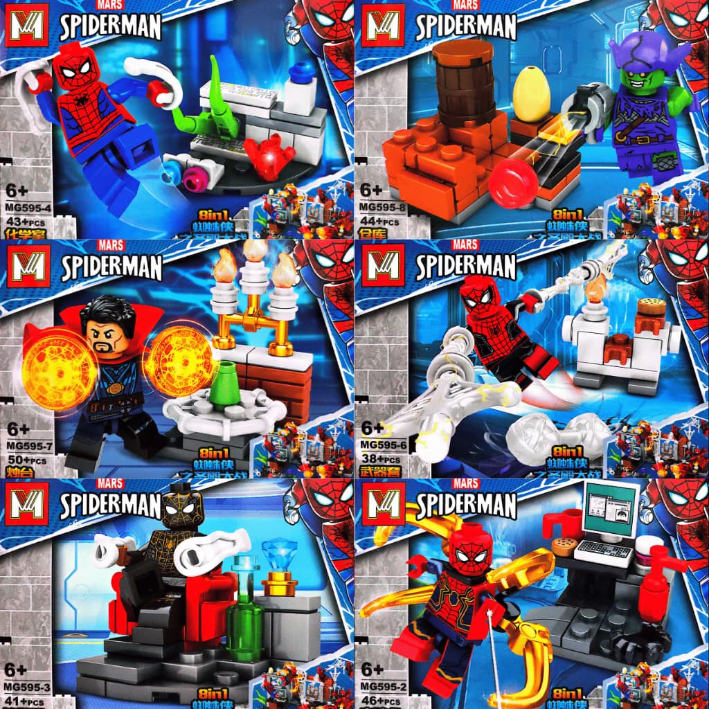 🕷️ Blocos de Montar compativeis com lego Homem aranha venon carnificina Duende Verde