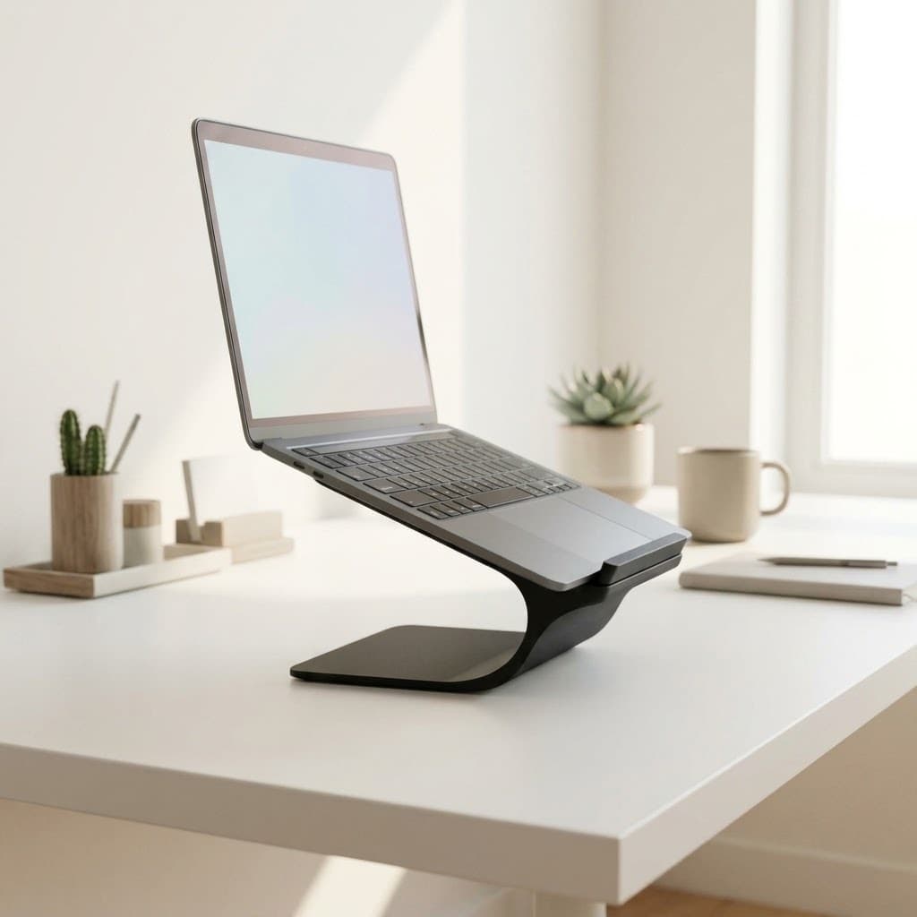Suporte Notebook Ergonômico para Mesa, Suporte de Notebook, Base Antiderrapante, Notebook e Laptop, Portátil e Compactos