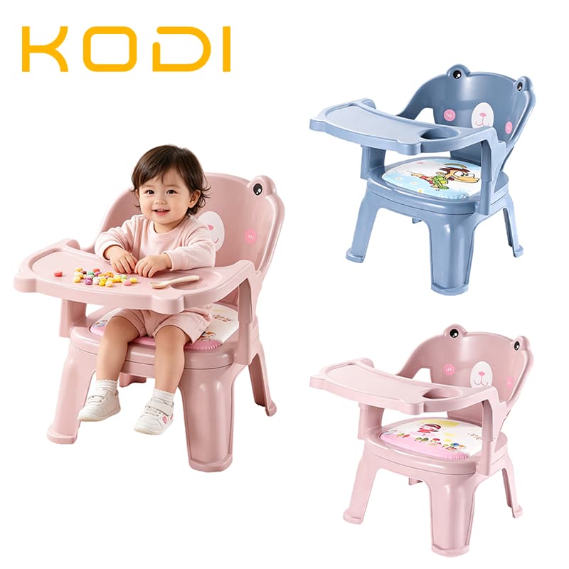 KODI Cadeira de Alimentação Infantil Plasutil Portátil com Bandeja – Poltrona para Bebê -P3
