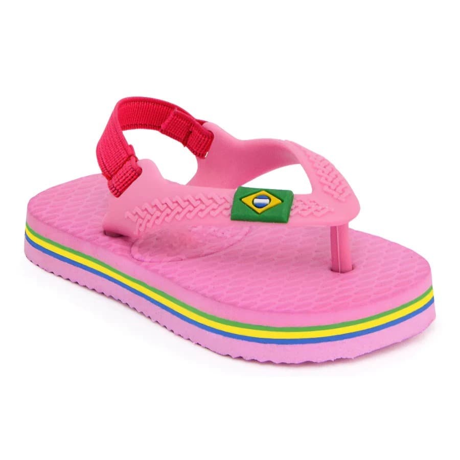 Chinelo Infantil Bebe Do Brasil Bandeirinha Super Macio Leve Confortável Lançamento Inside Calçados