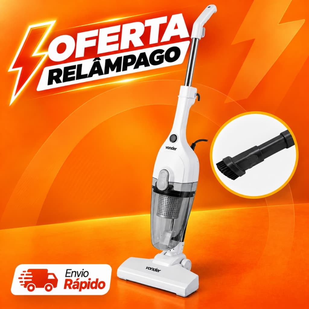 Aspirador de Pó Vertical 1350W 1L Turbo Vonder 220V