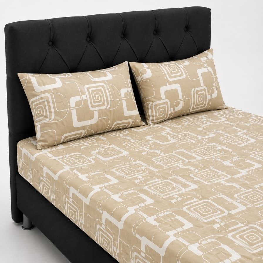 Lençol Casal 200 Fios Micropercal Jogo De Cama 3 peças Com Elástico e fronha com Zíper