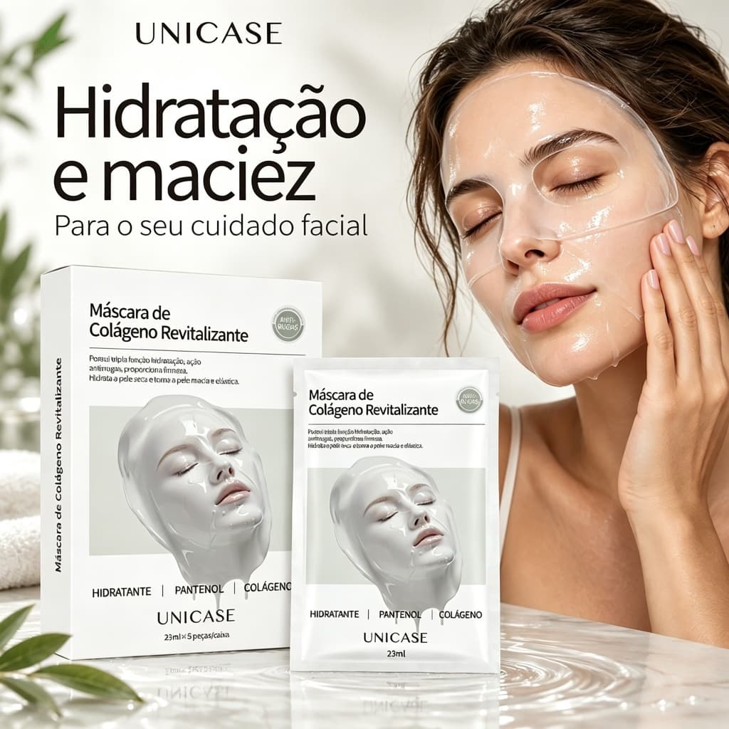 Máscara colágeno anti idade 5 Máscaras | Anti-idade Antirrugas,Atenua Manchas Causadas Pela Idade，para todos os tipos de