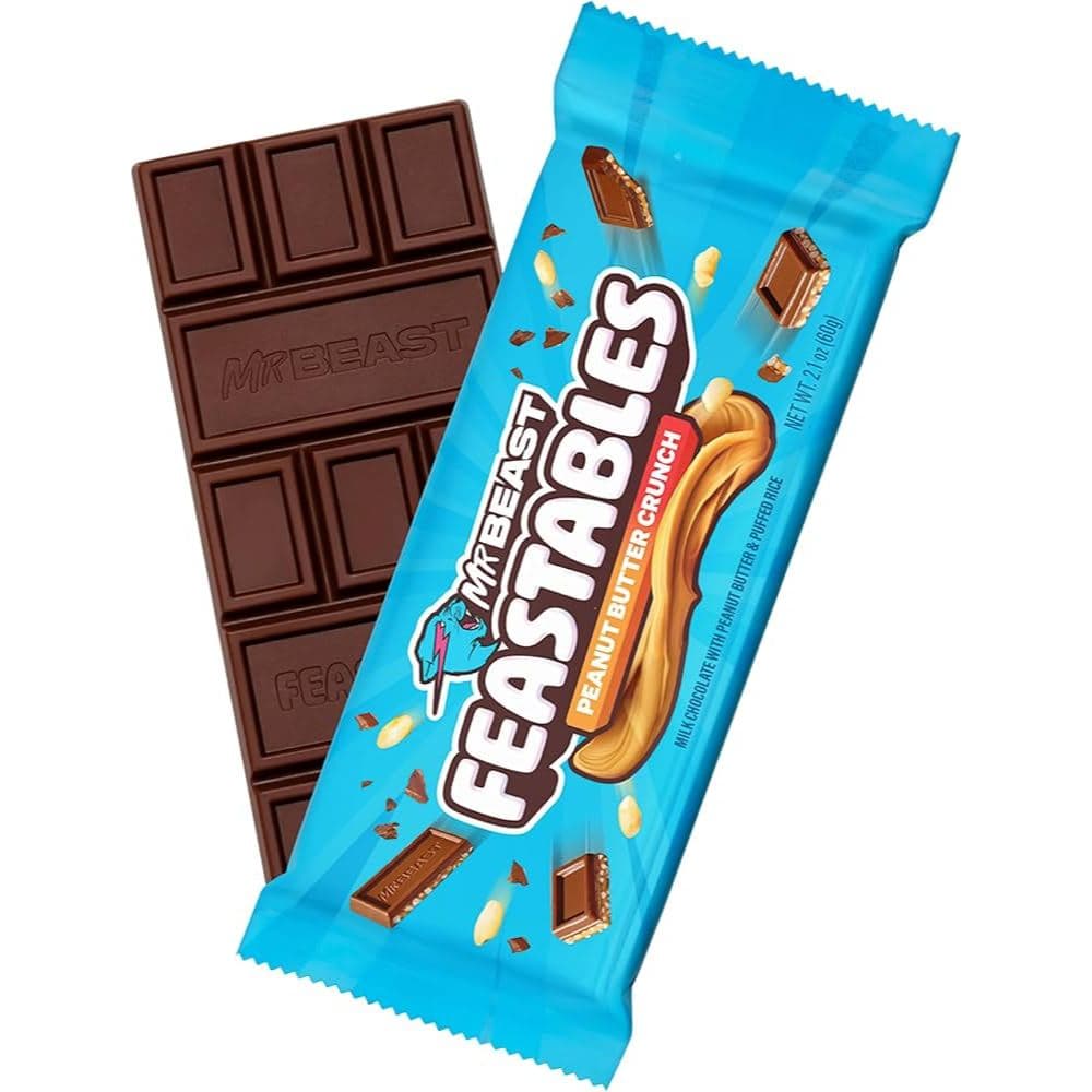 Barra de chocolate MrBeast Feastables 60g - Peanut Butter Importado