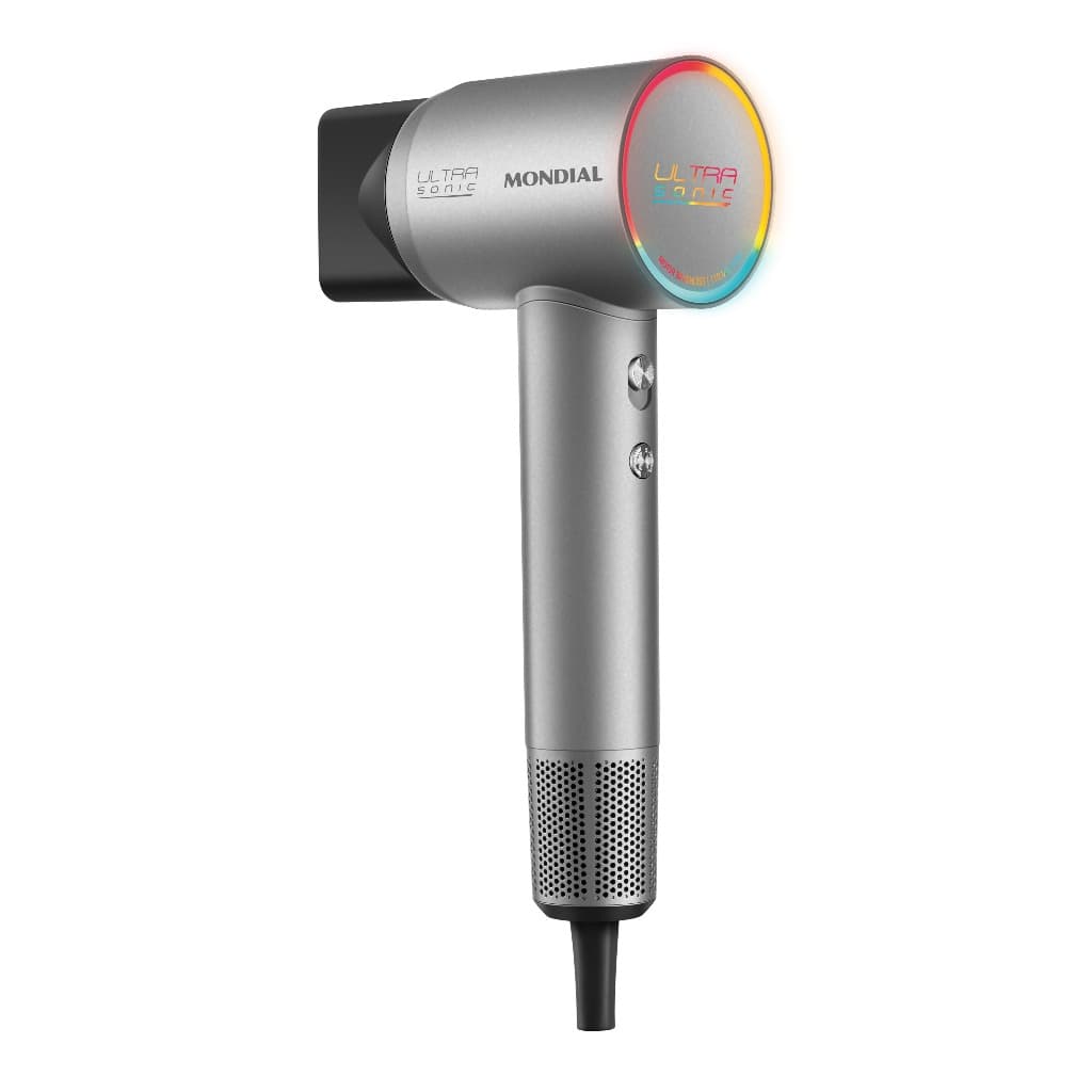 Secador de Cabelo Profissional Mondial Ultra Sonic Brushless 220V Anti Frizz Íons Negativos Difusor