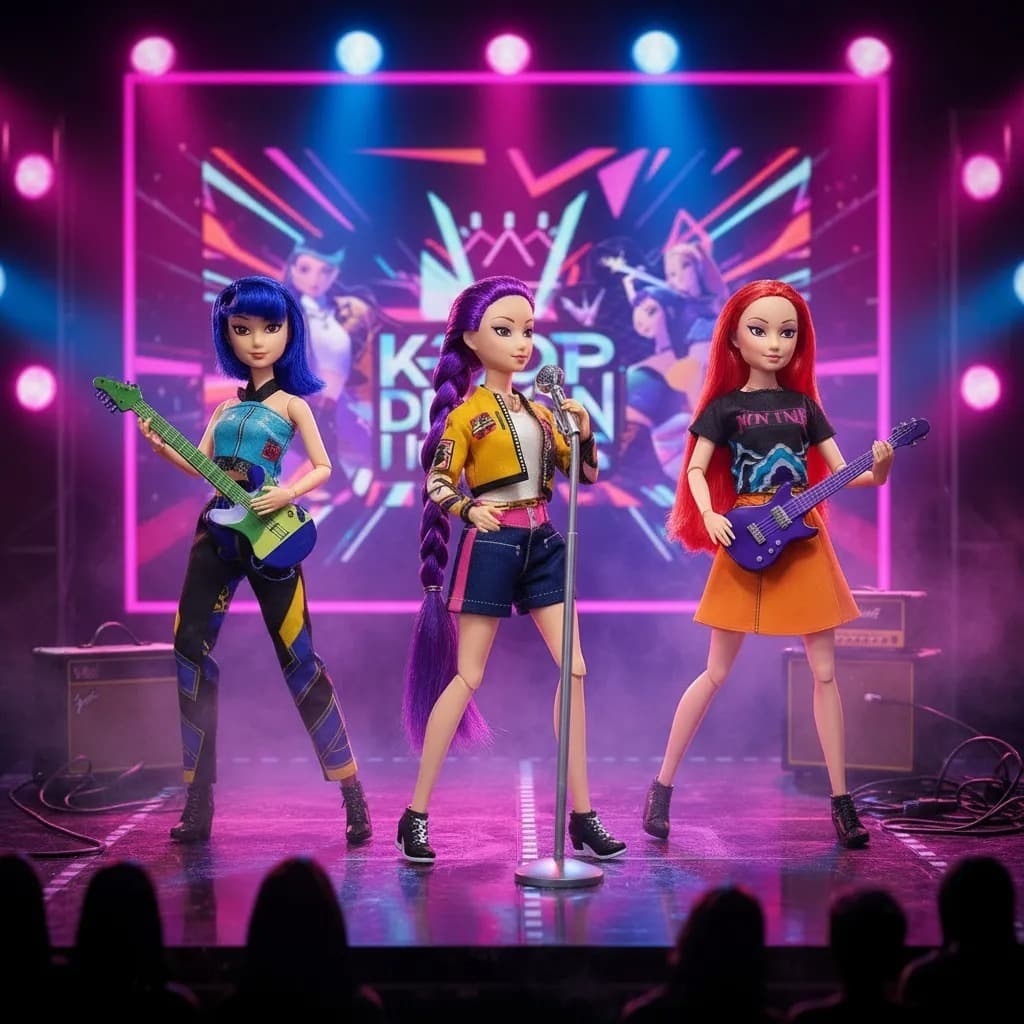 Kit 3 Bonecas Guerreiras Do Kpop Articuladas Solta Som Caixa clip-icon Kit 3 Bonecas Guerreiras Do Kpop Articuladas Solt