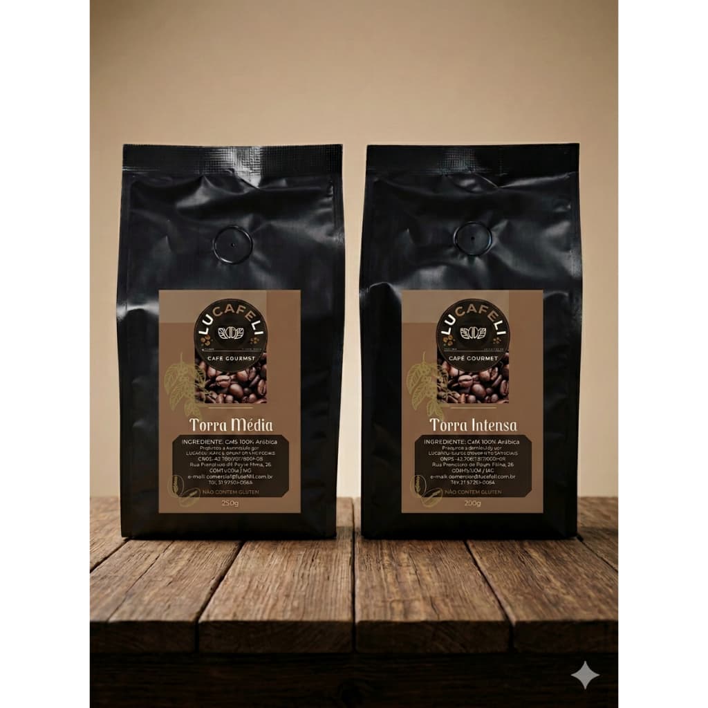 Kit (2 Unidades) Café Gourmet 100% Arábica - 250g - EM GRÃOS