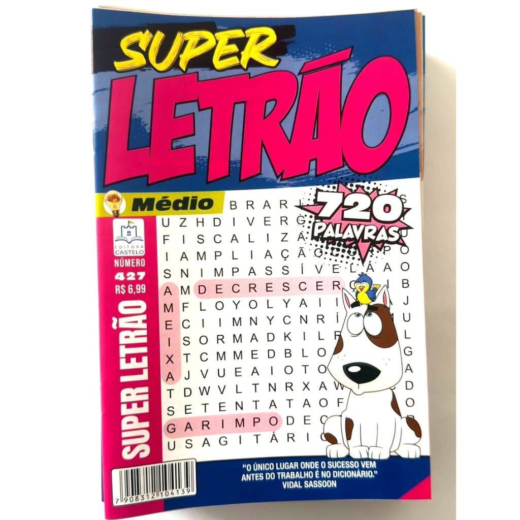KIT 20 CAÇA PALAVRA LETRÃO SEM REPETIÇÃO