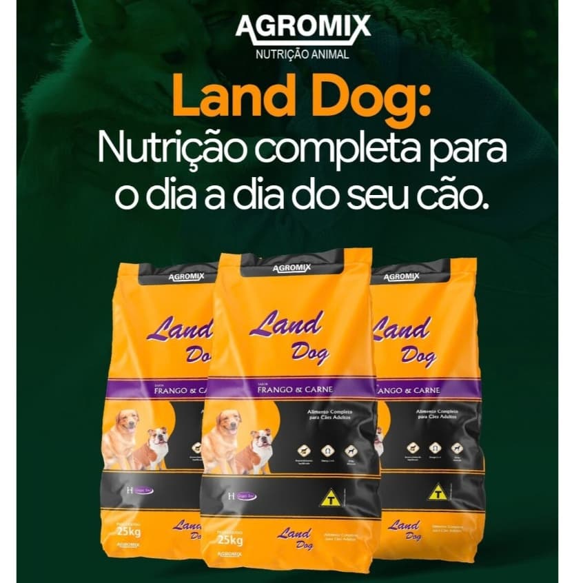 Ração Para Cachorro Carne  e Frango Land dog adulto 6kg