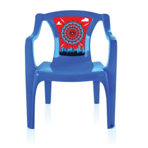 Cadeira Plastico Infantil Homem Aranha/Sereia
