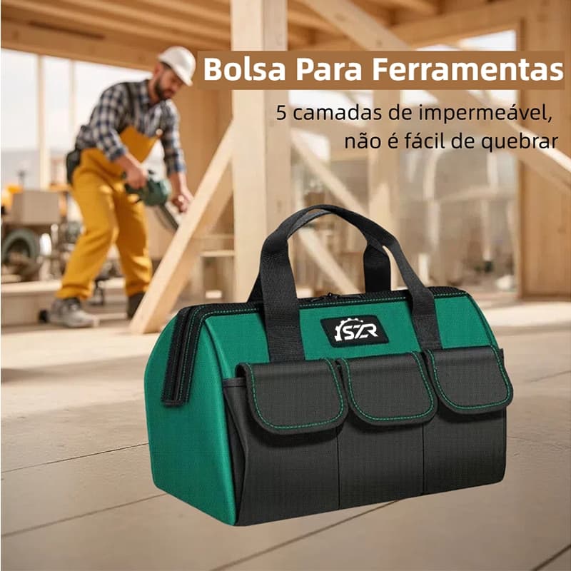 CONFORTO>> Bolsa para Ferramentas 14/16/18/20 Lona Reforçada Eletricista Soldador