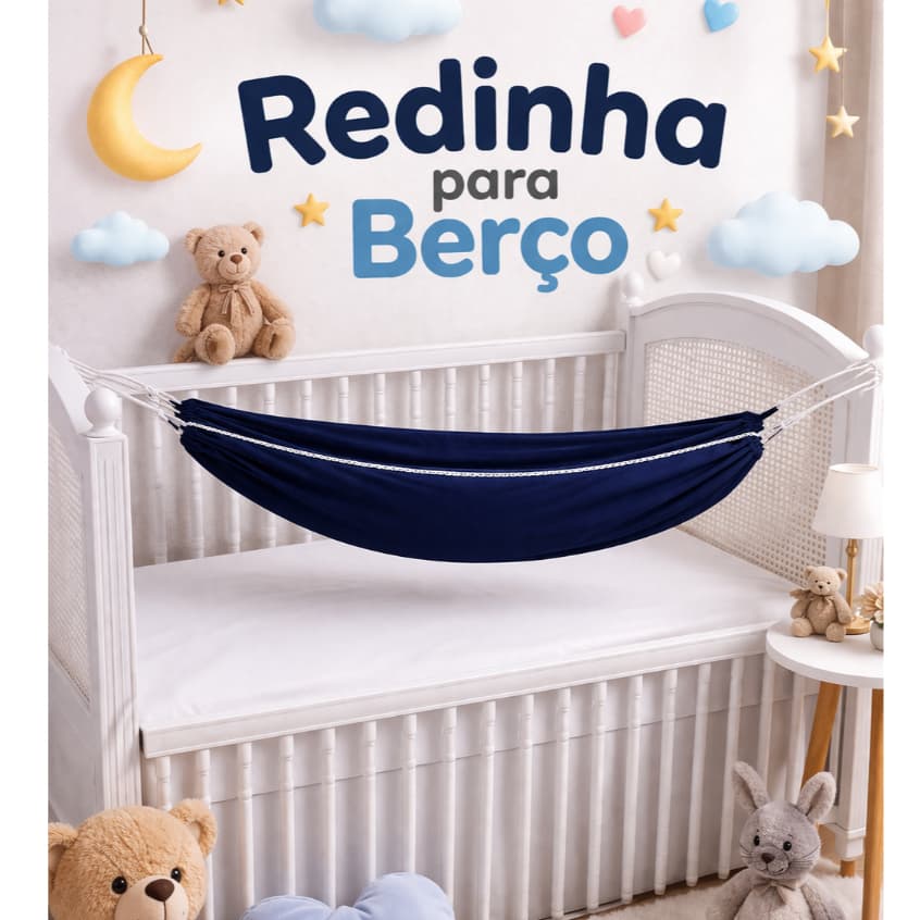 Redinha de Bebê para Berço Americano Conforto Para Bebês Recem Nascido