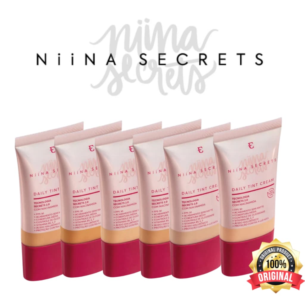 Daily Tint Niina Secrets Cream Base Liquida Escolha Seu Tom - 30ml