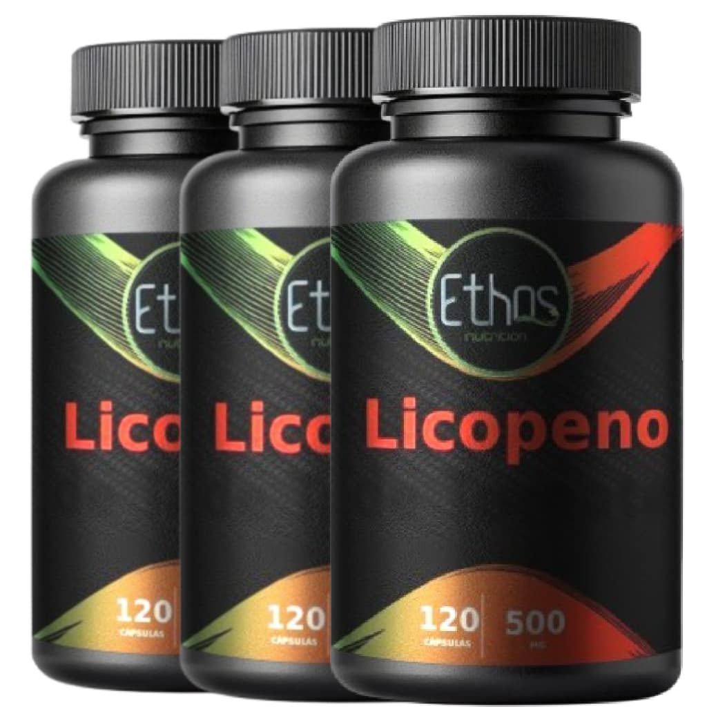 3 Licopeno de Tomate 120 Cápsulas com Vitamina C e Zinco