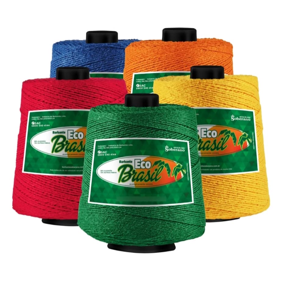 Barbante Eco Brasil Soberano N.6 1KG para Crochê e Artesanato