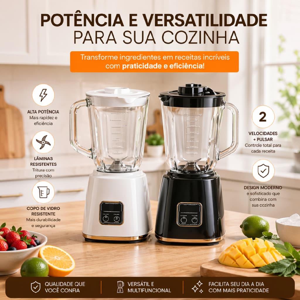Mini Liquidificador Triturador Compacto Potente Recarregável
