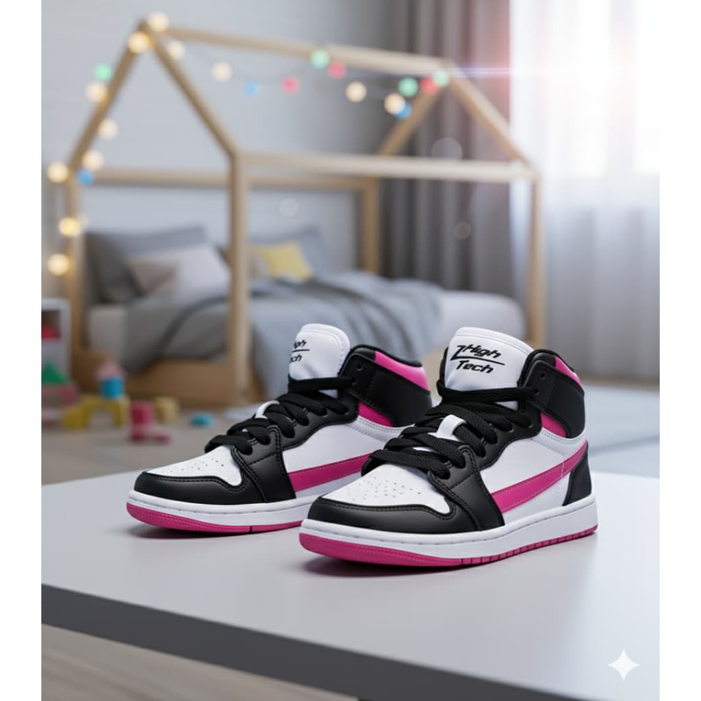 Tênis Infantil Baby Botinha Masculino e Feminino Cano Alto Esportivo Leve, Confortável Ideal para Dia a  Dia