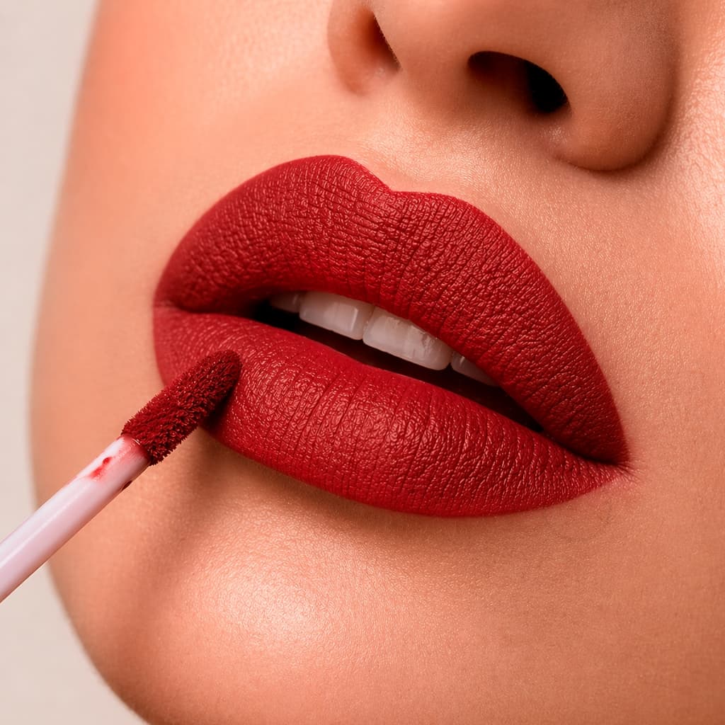 Batom Matte Líquido 24 horas Vermelho Max Love Cores Longa Duração Vinho