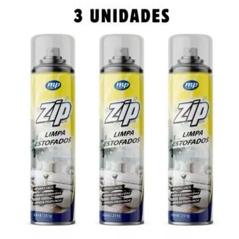 Kit 3 Limpa Estofados Spray Espuma Removedor de Manchas Sofá Carro Tapete Limpeza