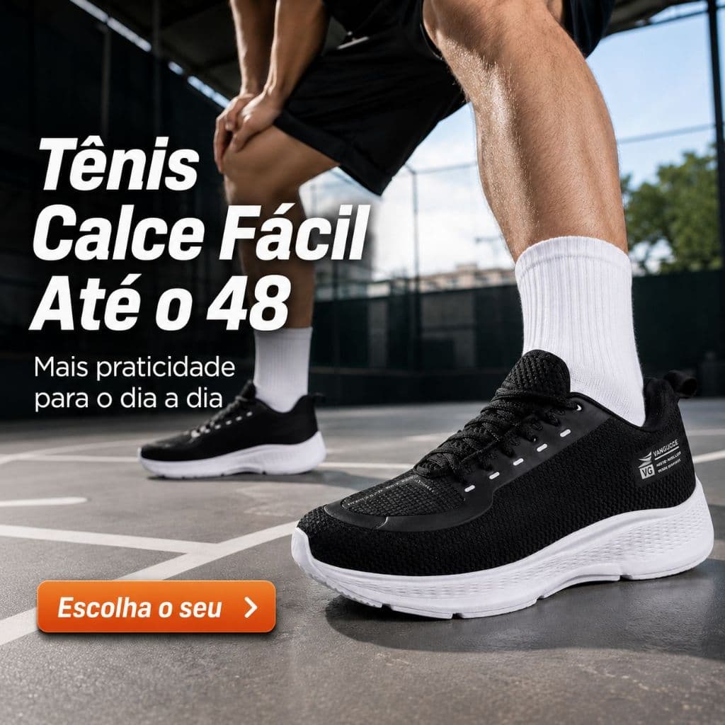 Tênis Casual Masculino Confortável Leve e Antiderrapante – Ideal para Academia | Pronta Entrega
