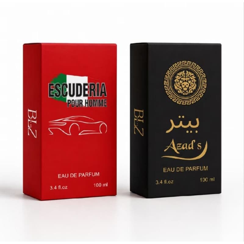 Kit 02 Perfumes Masculinos Escuderia Red + Azad's 100ml - Ref Importado