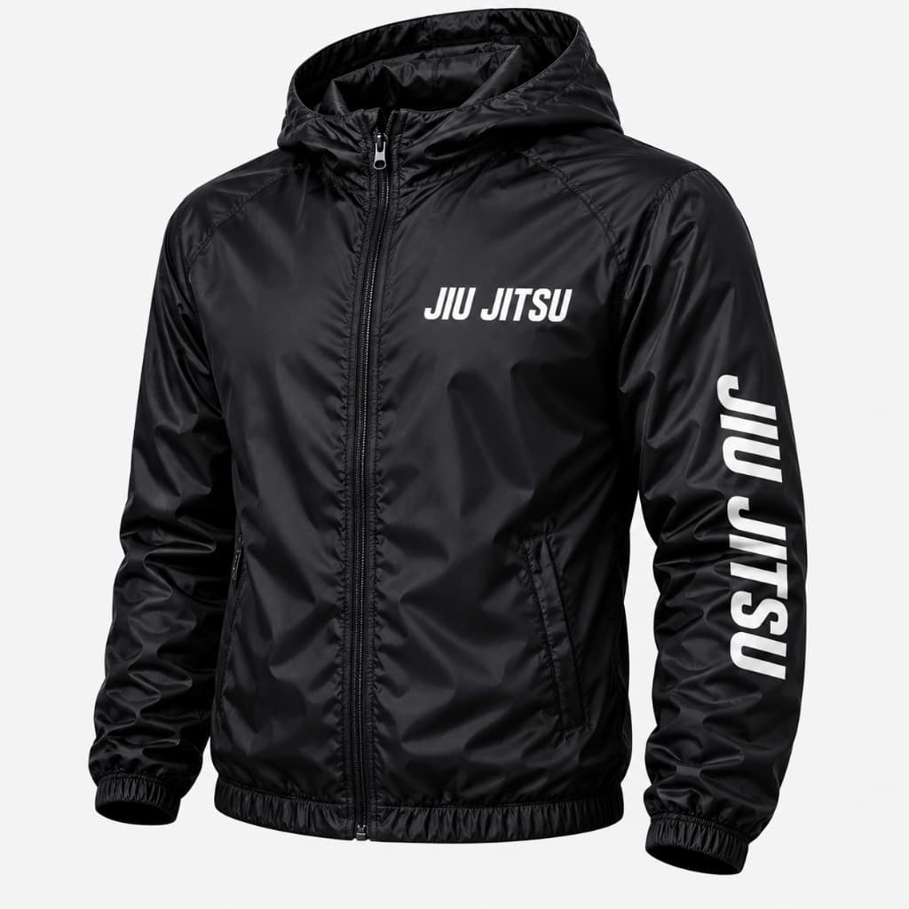 Jaqueta Corta Vento Feminina Masculina JIU JITSU Tactel Impermeável Leve Academia Corrida Treino Casaco Windbreake