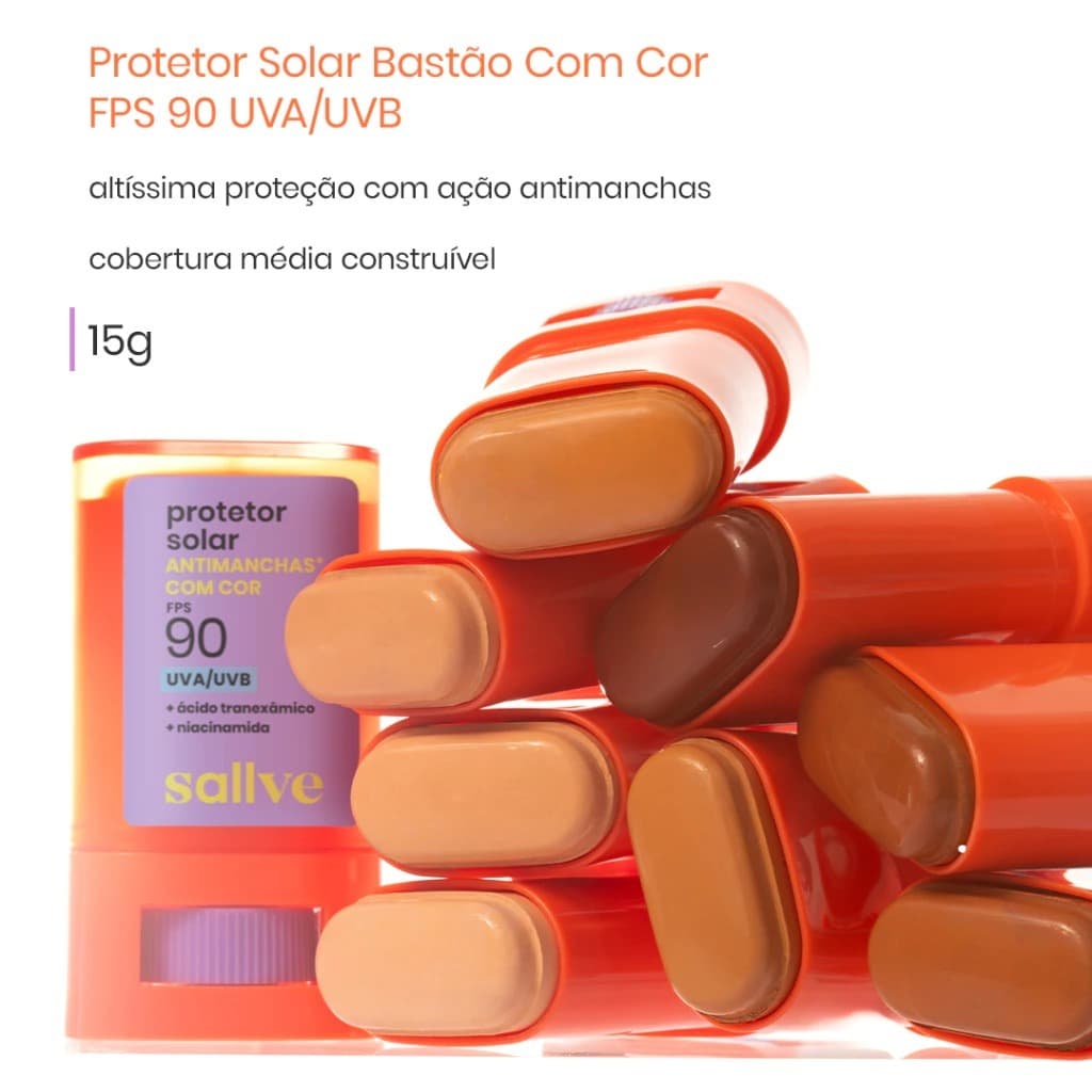 Sallve Protetor Solar Bastão  FPS90 ou FPS50