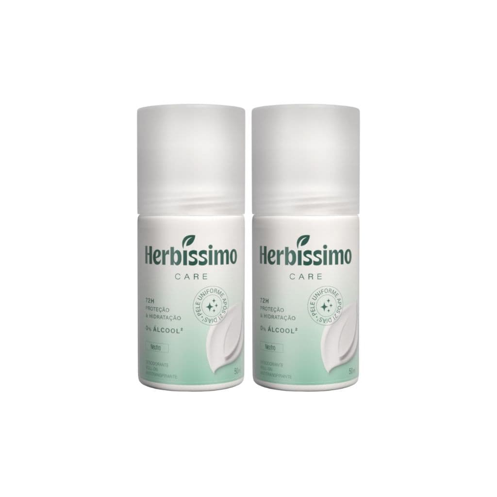 Kit Desodorante Roll-On Antitranspirante Herbíssimo Care Neutro 50Ml (2 unidades)