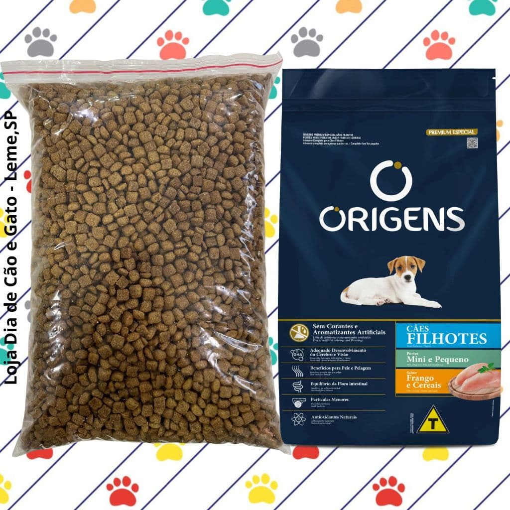 GRANEL 1KG - Ração Origens FILHOTES Premium Especial - Cachorros Mini e Pequeno Porte