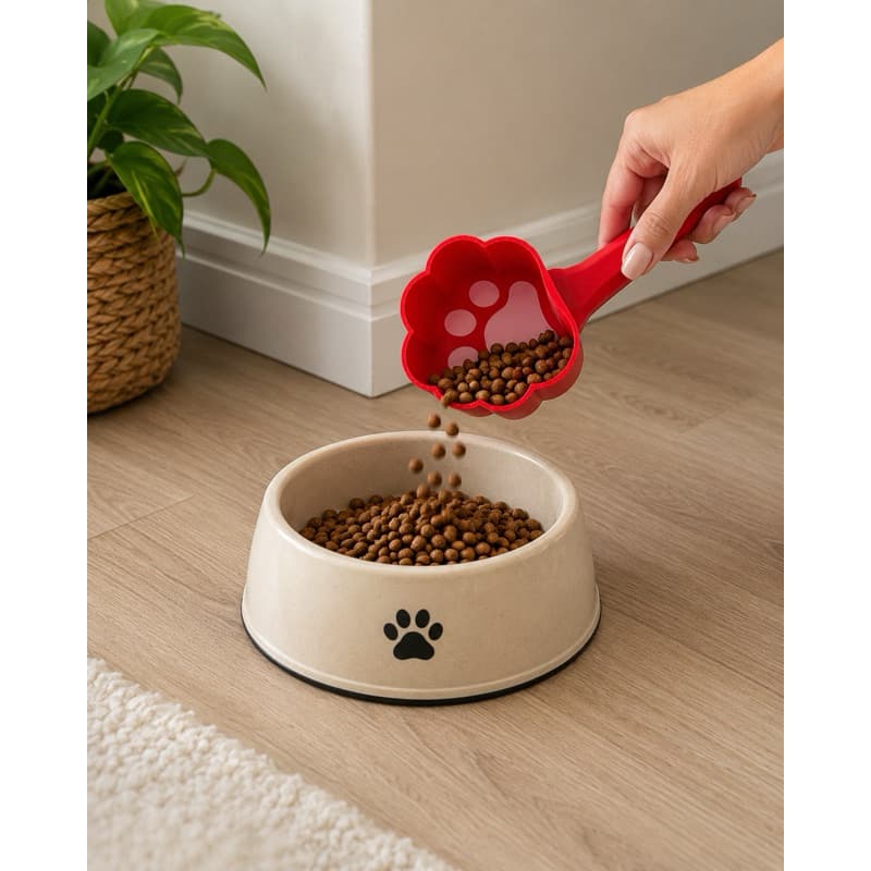 Pá Dosadora para Ração Pet Patinha Cachorro Gato Medidor de Ração