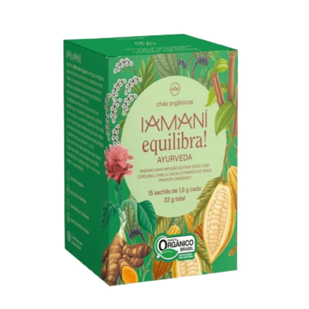 Chá Orgânico Equilibra Ayurveda Chá Iamaní 15 sachês