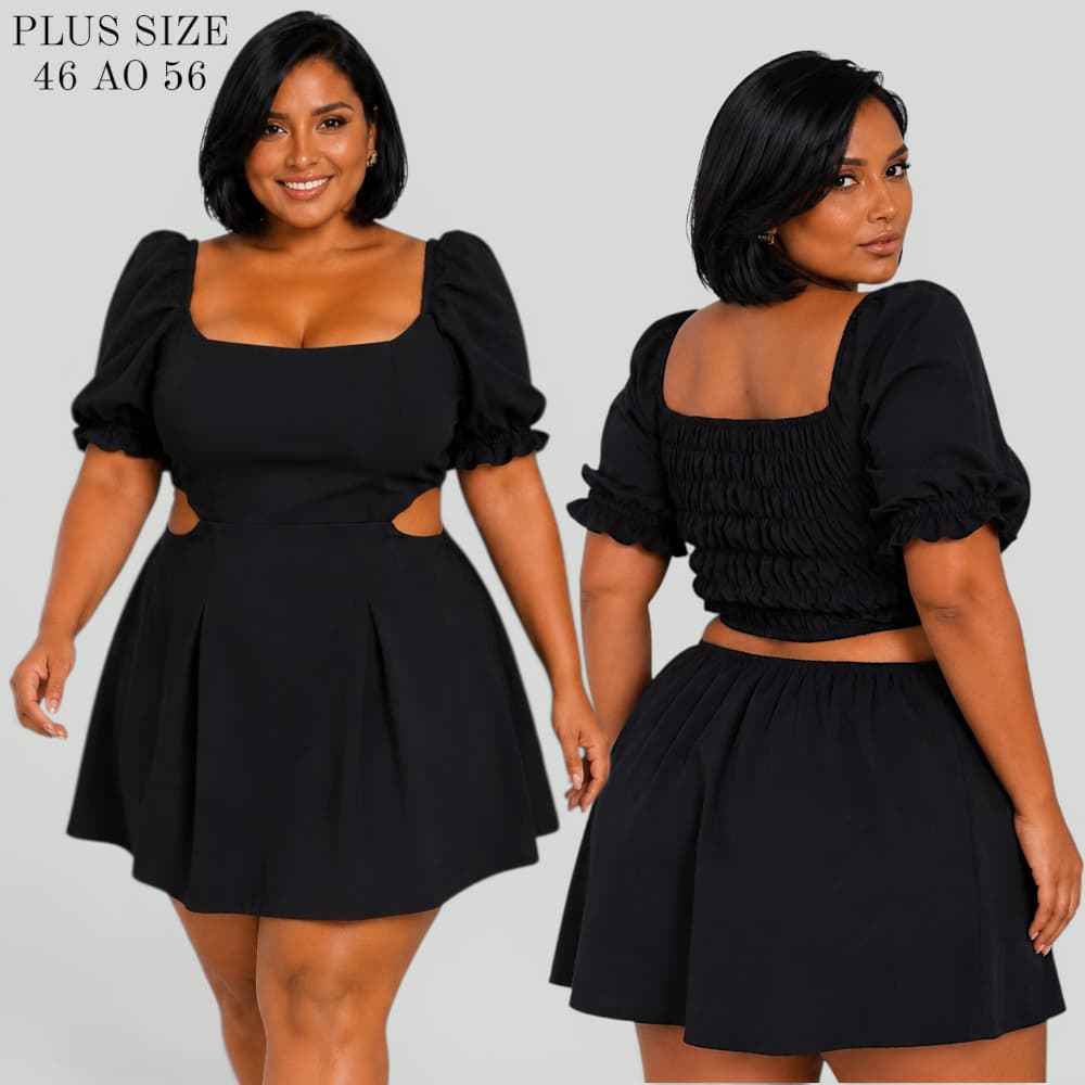 Vestido Plus Size Feminino Soltinho Vestido Rodado Plus Size Vestido Curto Feminino Vestido Princesa Feminino Vestidinho