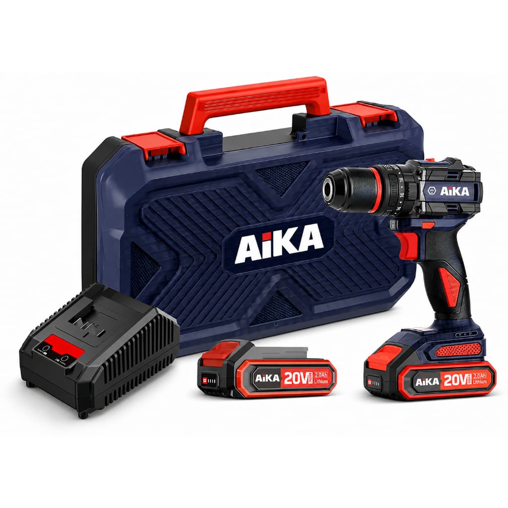 Furadeira Parafusadeira Aika 2 Baterias 20v Ad-dr13a