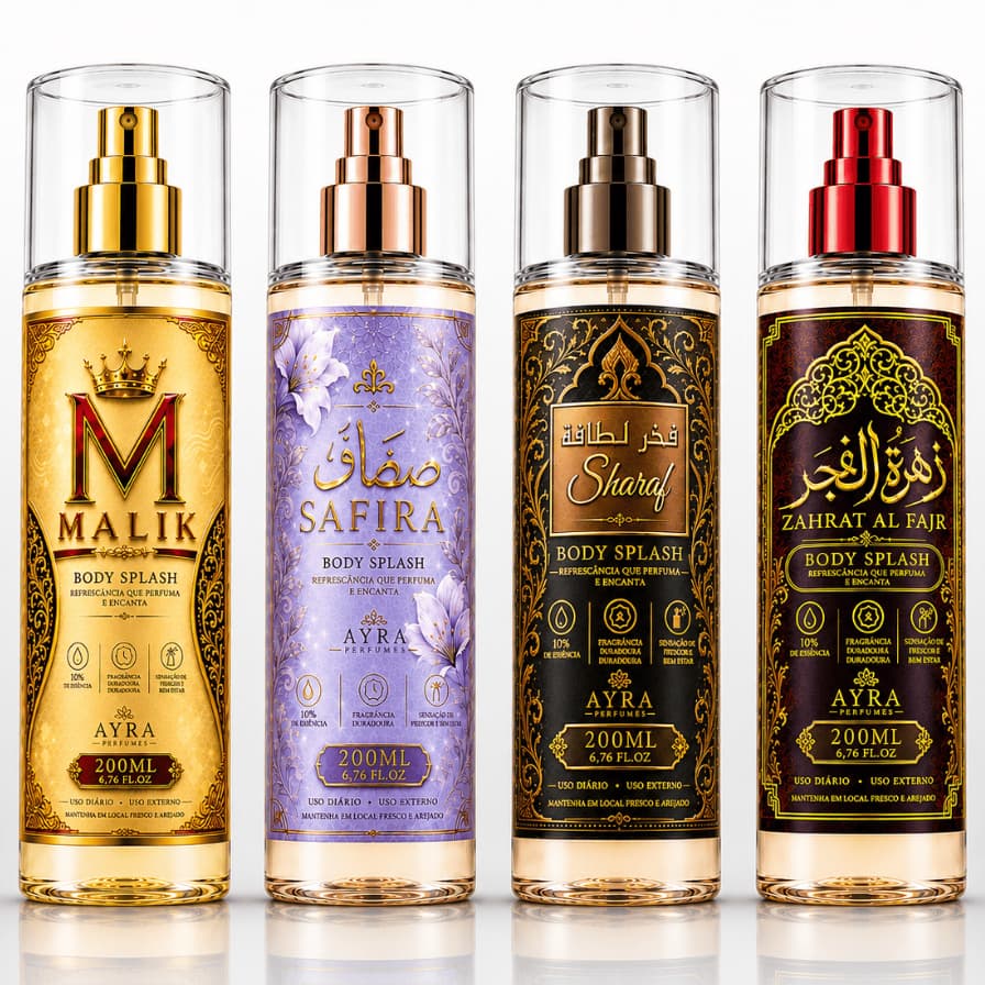 BODY SPLASH FEMININO IMPORTADO PERFUMES MARCANTES 200ML