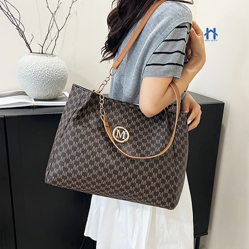 Bolsa Feminina Transversal Grande Moderna e Casual Mão e Ombro