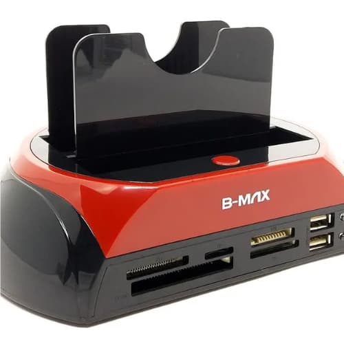 Leitor Usb Hd Externo Case Sata Ssd Ide Sd Bm753~ Plug and play com 2hds--suporta-cartão de memoria
