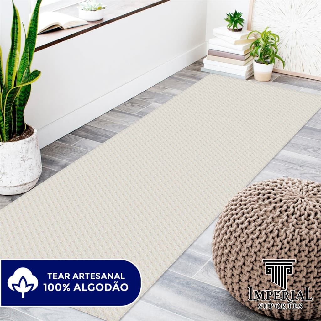 Tapete Passadeira 3,00m x 0,65m Antiderrapante Grande Zig Zag Cozinha Sala de Estar Fofinho Cozinha