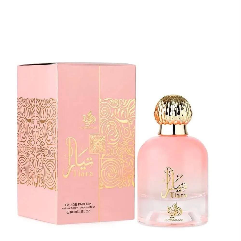 Perfume Tiara Pink Al Wataniah EDP 100ml Feminino Importado Original Floral Amadeirado