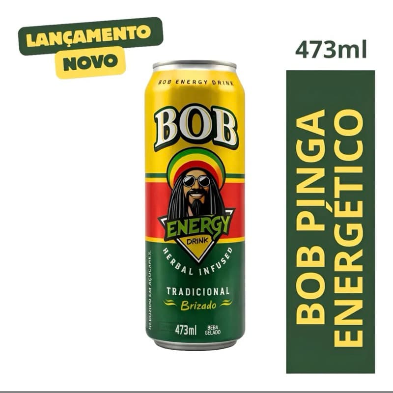 Energético Bob energy drink Lançamento 473ml!