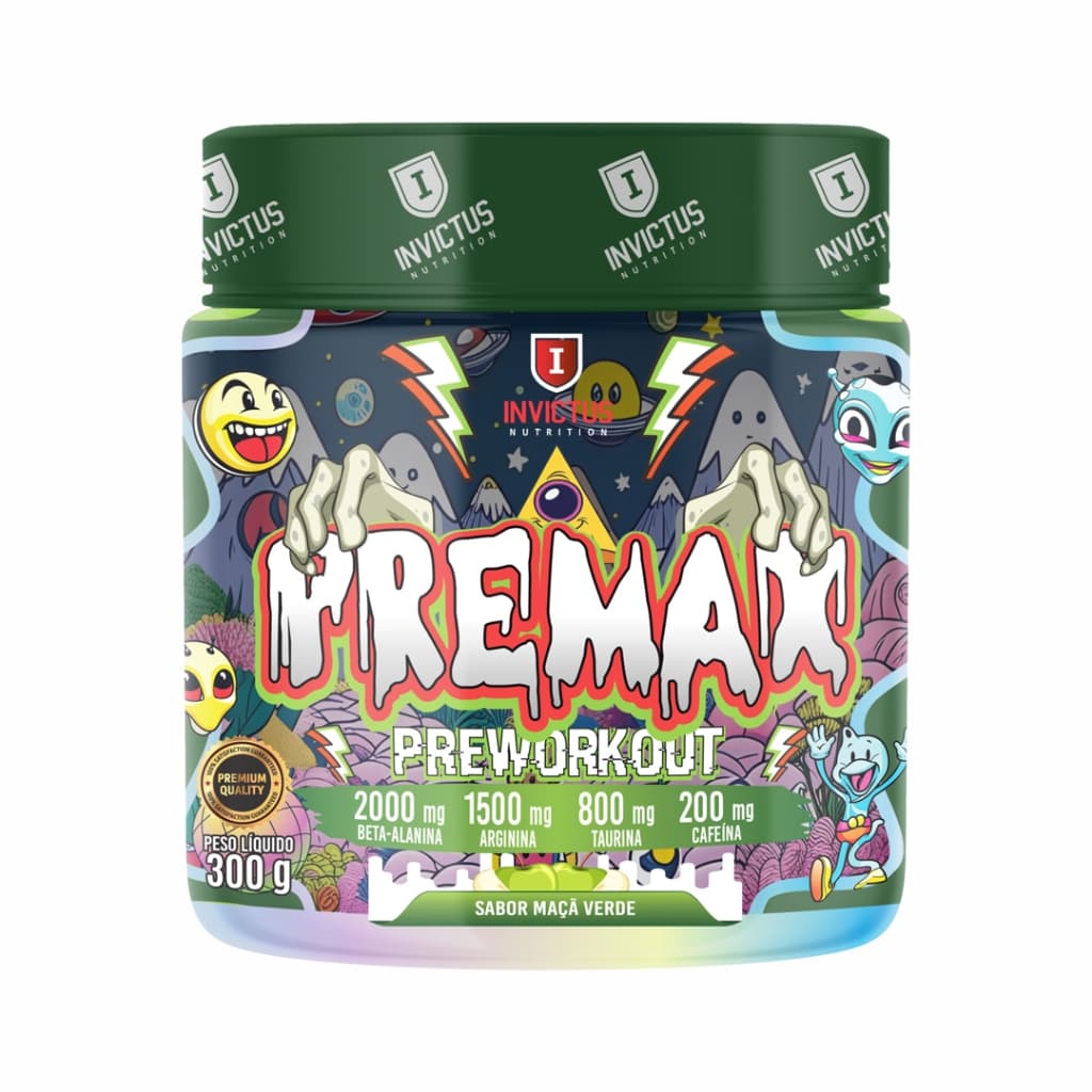 Pré-treino Prémax Maçã Verde 300gr. - Invictus Nutrition