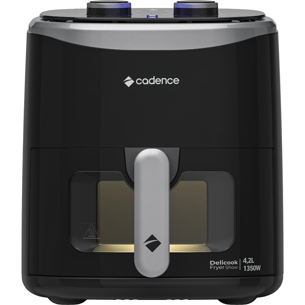 Fritadeira Sem Óleo 4,2L Cadence com Visor Delicook Fryer Show - FRT430-127v
