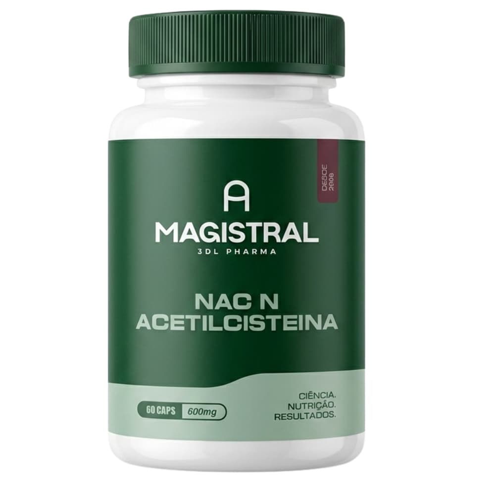 NAC N Acetil Cisteína Acetilcisteina 600mg ORIGINAL Puro Natural A MAGISTRAL Suplementos Vitaminas