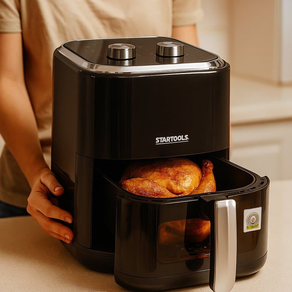 Air Fryer 5 Litros Fritadeira Elétrica Sem Óleo Pratica Resistente Premium