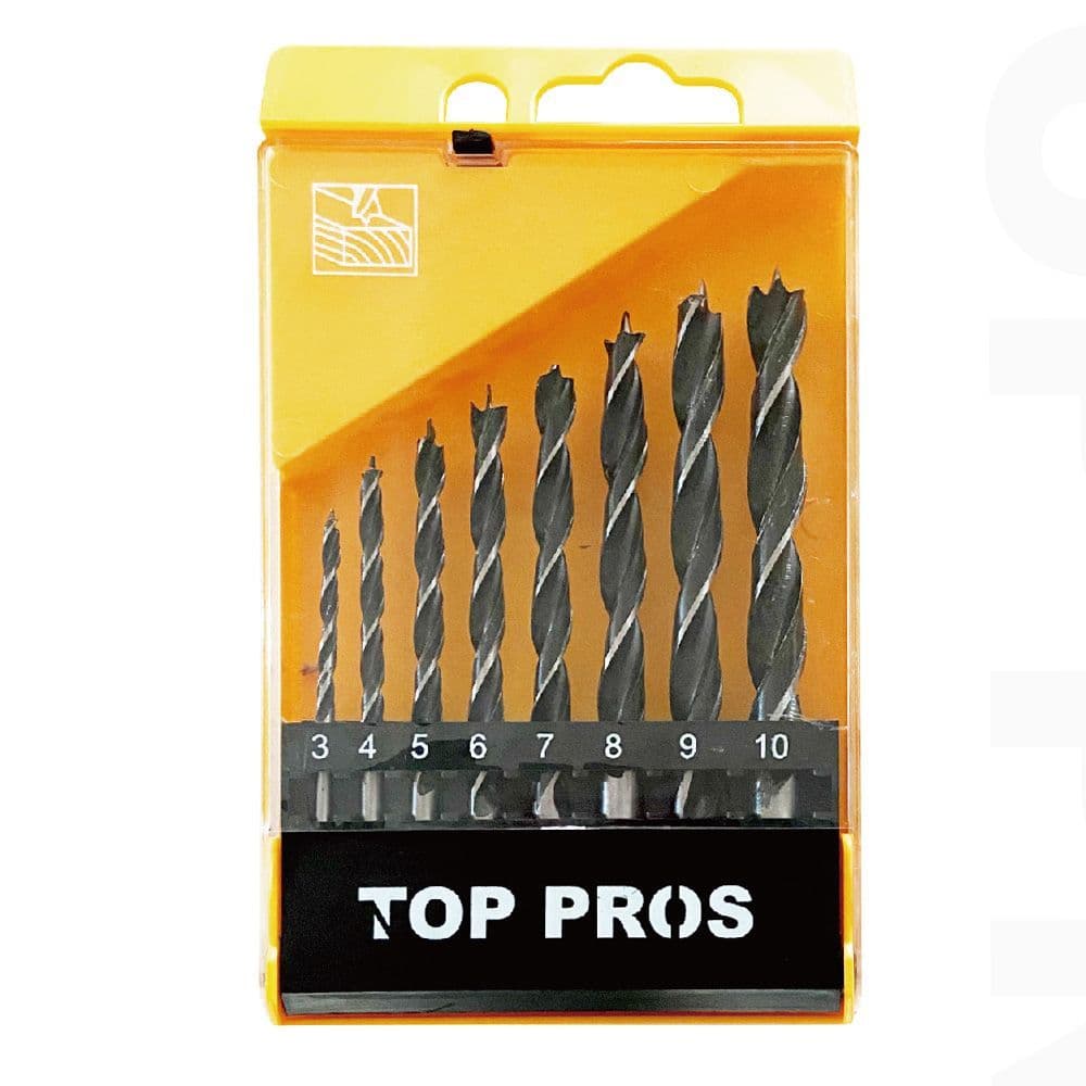 Kit Brocas Madeira Alta Precisao Resistente Ferramentas Conjunto Completo 8 Pecas