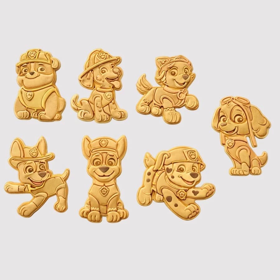 Cortador de Biscoito Pasta Americana Patrulha Canina (Kit Com 7 Personagens) Massinha de Modelar