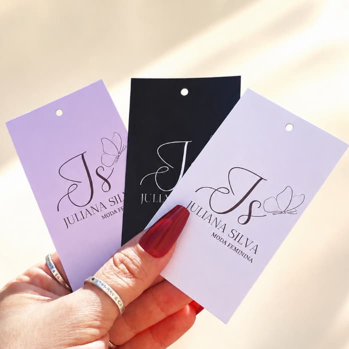 ETIQUETAS PERSONALIZADAS COM A SUA LOGO | 60 -100 - 200 UNIDADES | ALTA QUALIDADE